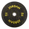 Jordan Fitness HG Black Rubber Bumper Plate - Coloured Fleck