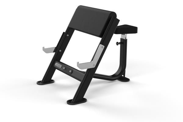 SEATED PREACHER CURL BENCH GREY