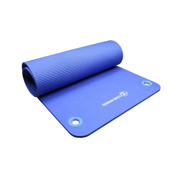 Core Fitness Mat Blue 10mm with Eyelets