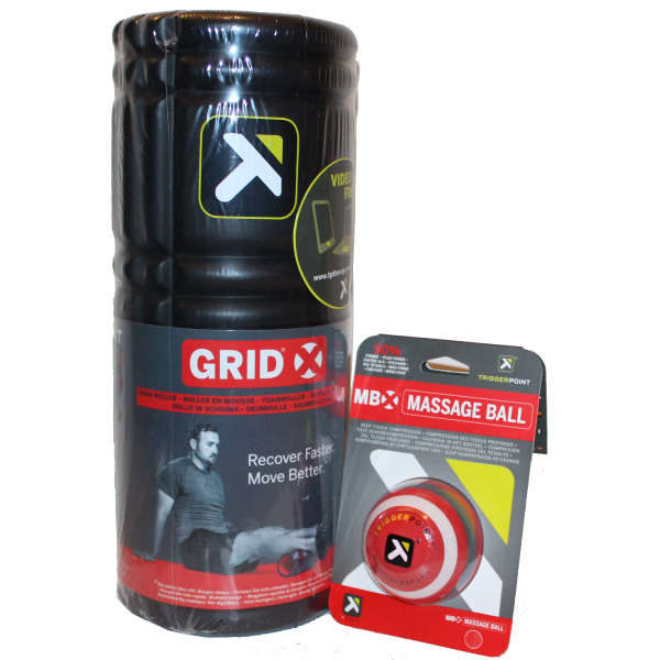 Trigger Point Grid X Roller and MBX Massage Ball Set
